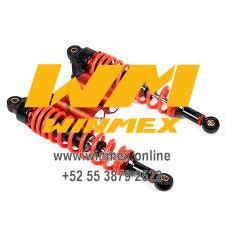 JGO DE AMORTIGUADORES DE GAS UNIVERSAL PARA MOTO TRABAJO NARANJA Winmex