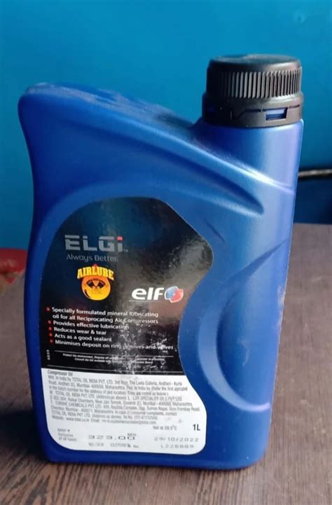 Elgi Airlube Reciprocating Air Compressor Oil At Rs 300bottle