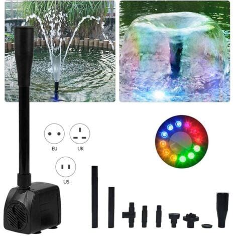 Pompe Eau Submersible Avec Lumi Res Led W Ultra Silencieuse Ip