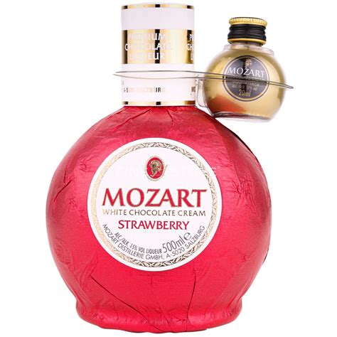 Mozart Strawberry White Chocolate Cream Cu Miniatura Gold Chocolate