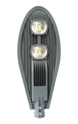 Luminaria Lampara Suburbana Led W Con Fotocelda Gris