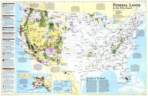 United States Federal Lands Map 1996 | Maps.com.com