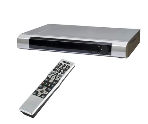 Premium Photo | Dvd player and remote control