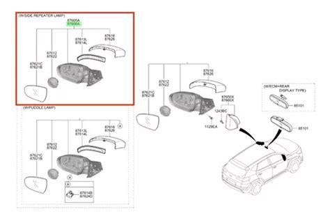 Espejo Exterior Derecho Hyundai Original Tucson Cuotas Sin