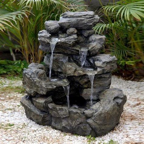 How to build a water fountain with rocks – Builders Villa