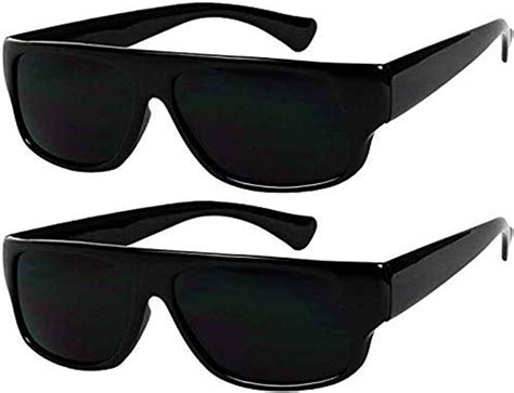 Shadyveu Super Dark Sunglasses 100 Uv Protection Category 4 Flat Top Og Eazy E