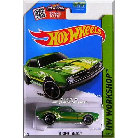 Hot Wheels 68 COPO Camaro HW Workshop 2015 Heat Fleet 211 250 Green 887961057096 On