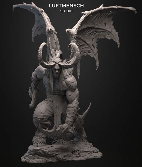 Artstation Illidan Stormrage Luftmensch Studio Illidan Stormrage