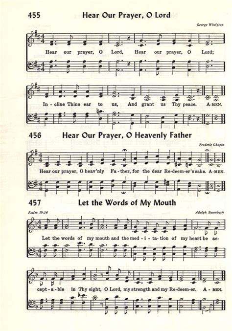 Christian Praise 455. Hear our prayer, O Lord | Hymnary.org