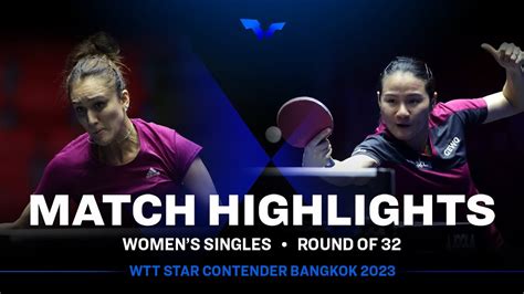 Manika Batra Vs Xiaoxin Yang Ws R Wtt Star Contender Bangkok