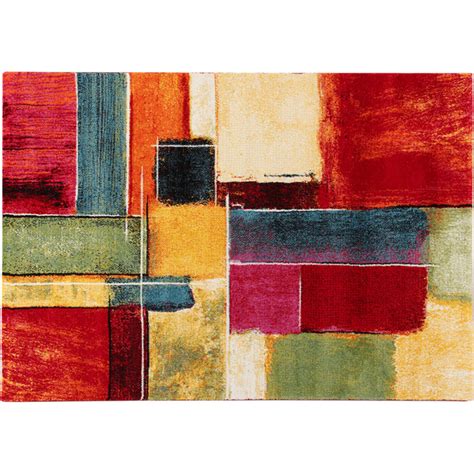 Tapis Multicolore Abstrait Polypropyl Ne Design Campden