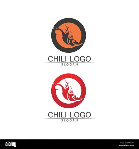 Red Hot Natural Chili Icon Template Vector Illustration Stock Vector Image Art Alamy