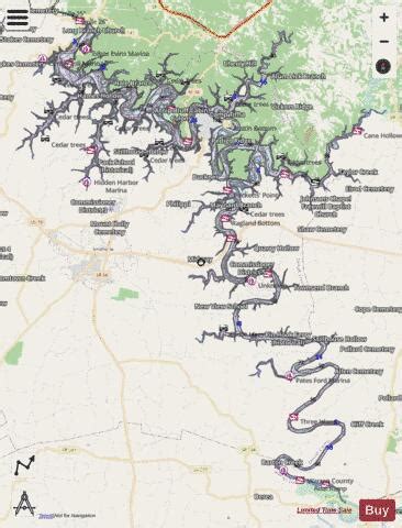 Center Hill Lake Map