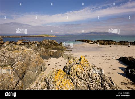 Beach At North End Of Isle Of Iona White Or White Strand Of The Monks