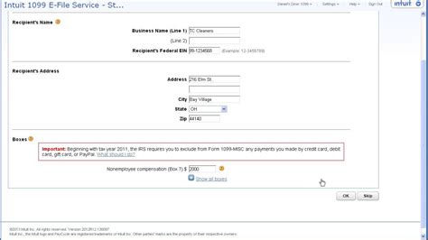 Intuit 1099 E File Service Youtube