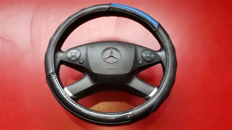 VOLANT CUIR AIRBAG Noir Mercedes W212 S212 2128600102 EUR 85 10