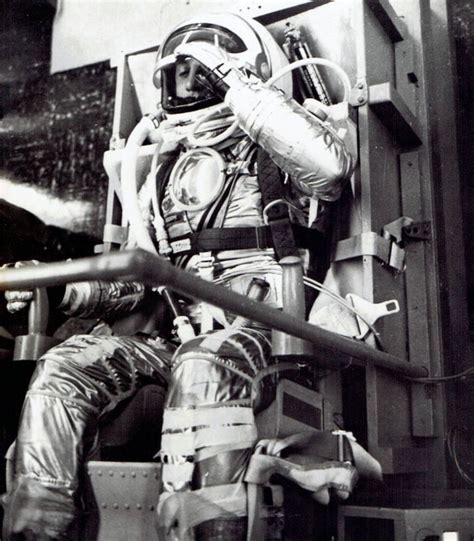 1961 Prior To Launch Modeling Space Suit Astronaut Virgil Gus Grissom