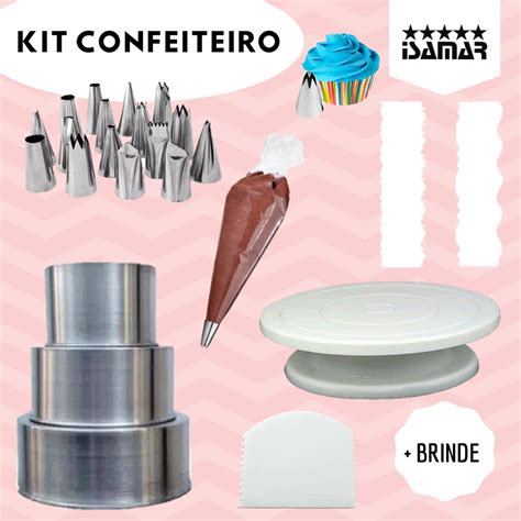 Kit confeiteiro completo formas bailarina giratória E mais no Shoptime