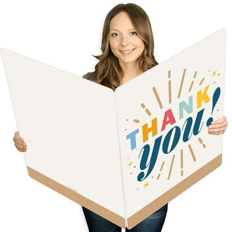 Thank You So Very Much - Gratitude Giant Greeting Card - Big Shaped ...