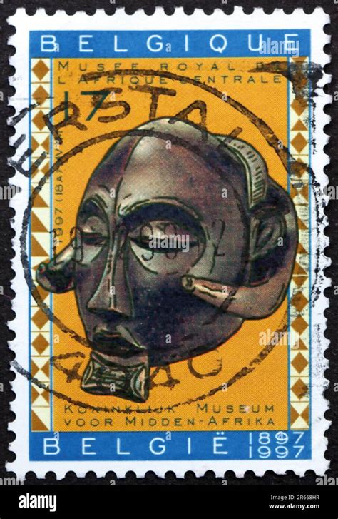 BELGIUM CIRCA 1997 A Stamp Printed In Belgium Shows Mask From Shaba