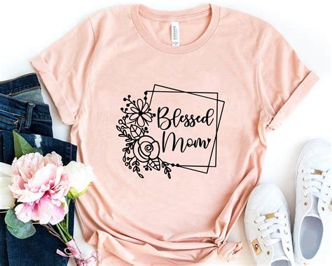 Blessed Mama Shirt Blessed Mom T Shirt Cute Mom Shirt Etsy