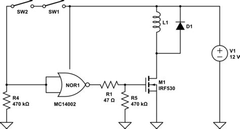 transistors - Electromagnet Circuit - Electrical Engineering Stack Exchange