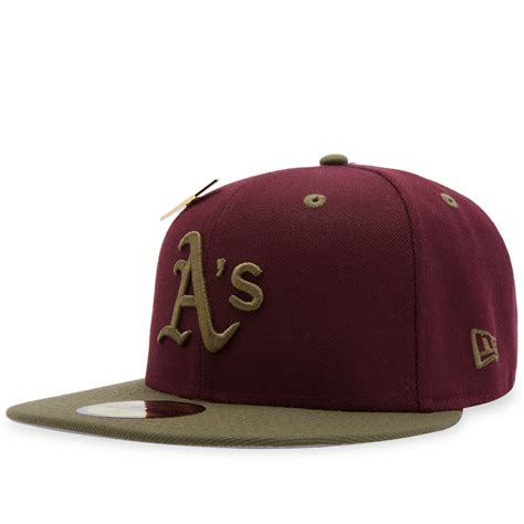 New Era Oakland Athletics Trail Mix 59Fifty Cap Maroon END