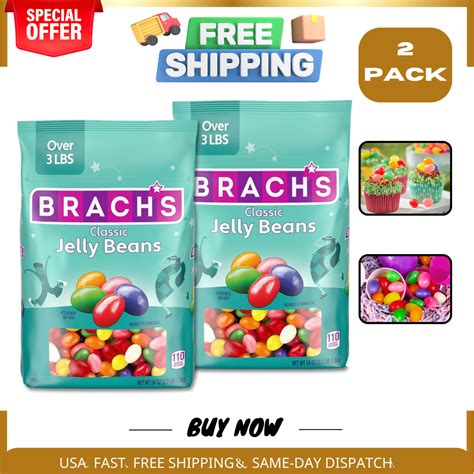 Brachs Classic Jelly Beans Assorted Flavors 54ounce Bulk Candy Bags Pack Of 2 Ebay