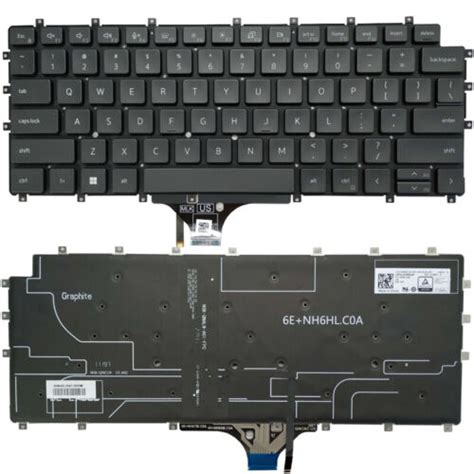 Teclado DELL Latitude 15 9510 9520 2 in 1 03R93D color gris en inglés