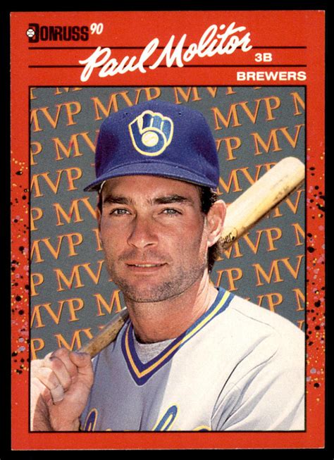 Donruss Bc Paul Molitor Bonus Mvp S Ebay