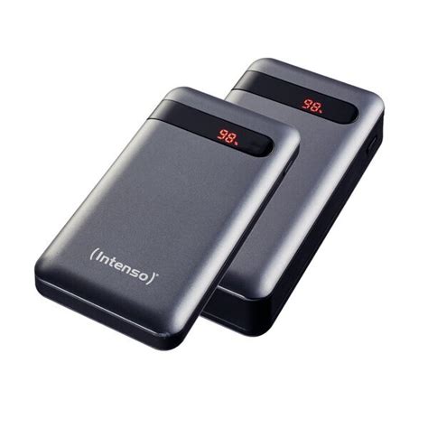 Intenso Powerbank PD 10000 mAh, schwarz, verschiedene Anschlüsse