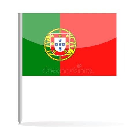 Portugal Flag Pin Vector Icon Stock Illustration Illustration Of