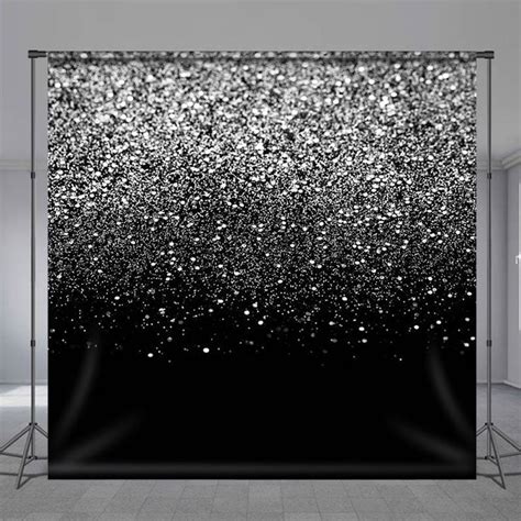 Lofaris Black And White Cold Winter Night Backdrop For Party
