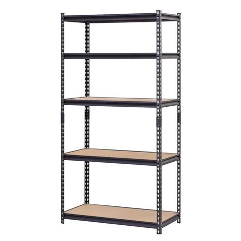 Edsal Heavy Duty Steel Shelving 5 Shelf 36 Inch W X 18 Inch D The Home Depot Canada