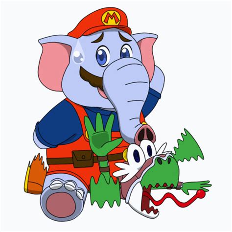 Elephant Mario And Yoshi Smash Heroes Au By Smashartpg On Deviantart