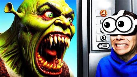 Escaping Horror Shrek Elevator Vr Youtube