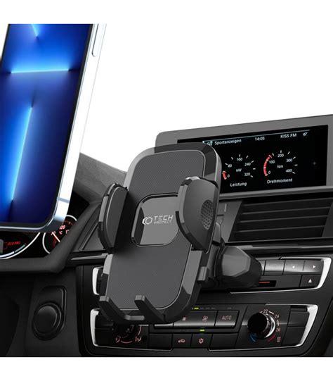 Juodas Automobilinis Telefono Laikiklis CD Grotuvui Tech Protect V3 CD