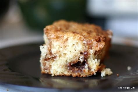 Wednesday Baking Cinnamon Crumble Coffee Cake The Frugal Girl