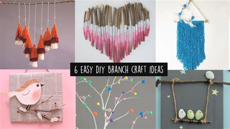 6 Easy Diy Branch Craft Ideas Home Decor Ideas Youtube