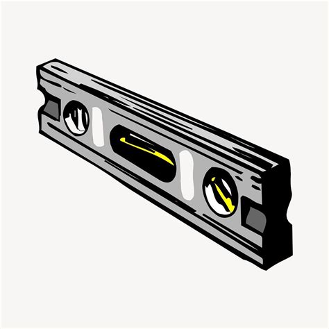 Spirit Level Clipart Carpentry Tool Free Vector Rawpixel