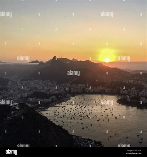 Rio De Janeiro Sunset Stock Photo - Alamy