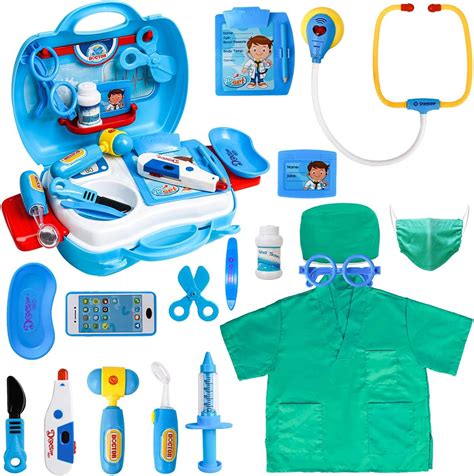 Doctors Set For Kids Toy Doctors Kit And Pretend Play Surgeon Costume