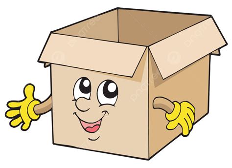 Abrir Lindo Paquete De Caja De Cart N Mover Obras De Arte Vector Png