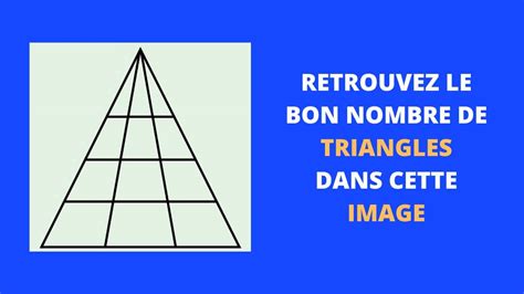 Nigme Du Jour Saurez Vous Trouver Le Bon Nombre De Triangles