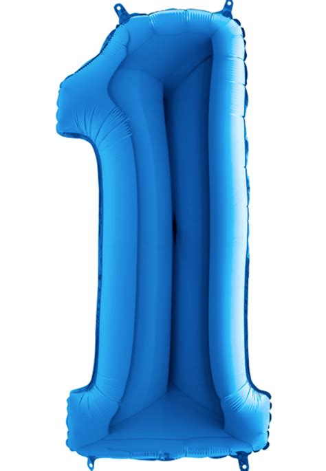 Cv Luftballons De Blaue Zahl 1 102cm