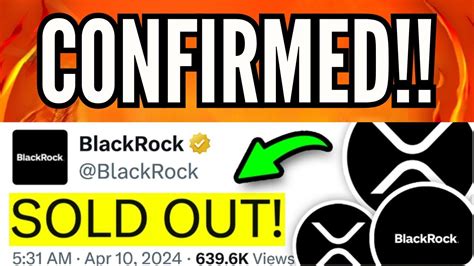 Just Confirmed Blackrock Xrp Etf In Days Each Xrp Youtube