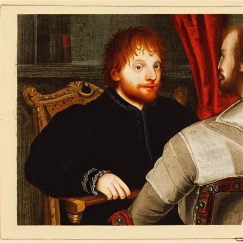 Ed Sheeran Talking With William Shakespeare While On A Stable