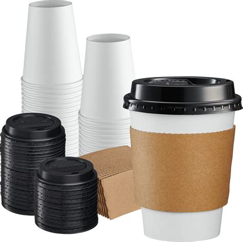 Amazon Eupako Pack Oz Disposable Hot Paper Coffee Cups With