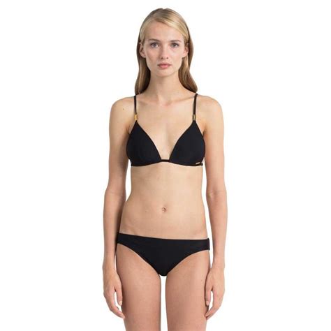 Calvin Klein Core Solids Molded Triangle Bikini Top Black Dressinn