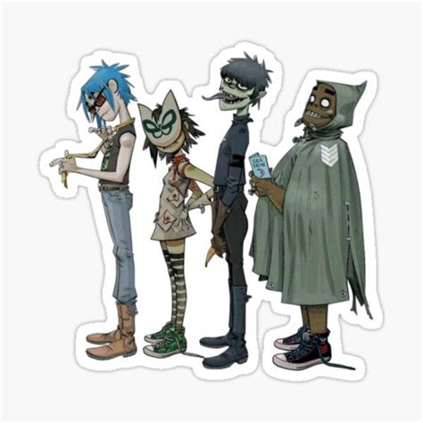 Pegatinas Gorillaz In Gorillaz Gorillaz Albums Jamie Hewlett